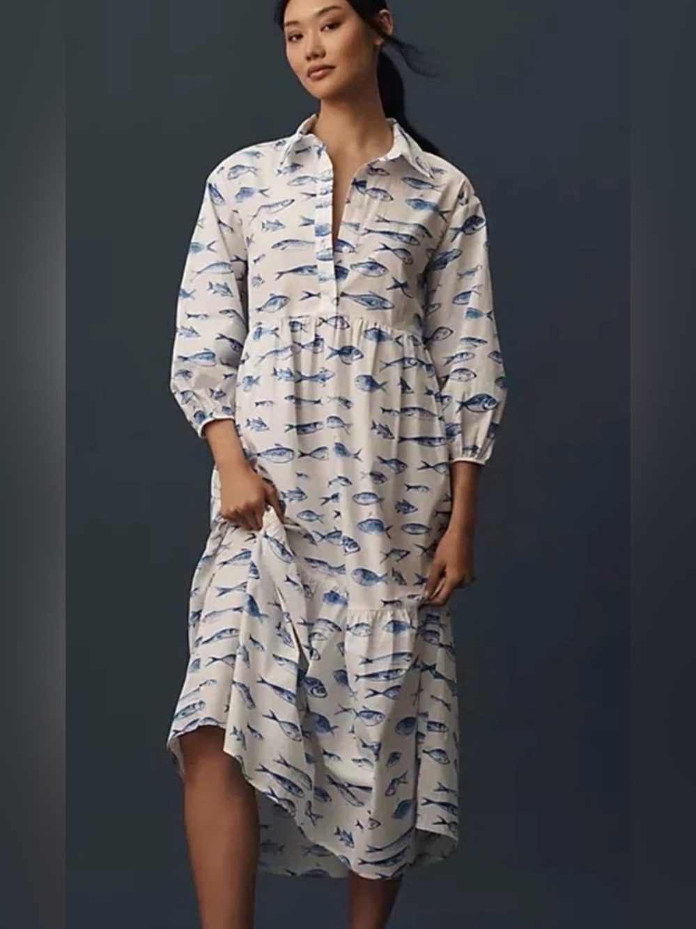 VGUC size XS Anthropologie Maeve The Bettina Shirt Dress